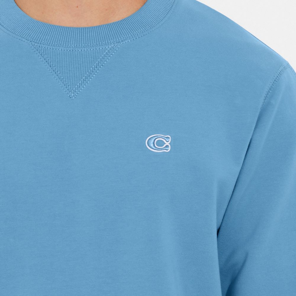 COACH®,Lounge Crewneck Sweatshirt,,Detail View
