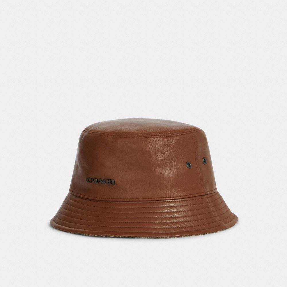 COACH®  Leather Baseball Cap