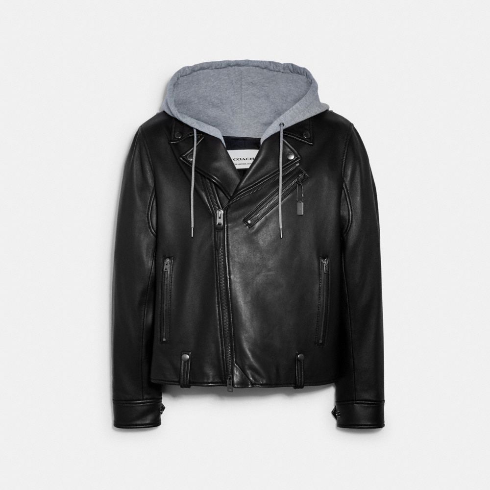 Zara leather moto clearance jacket