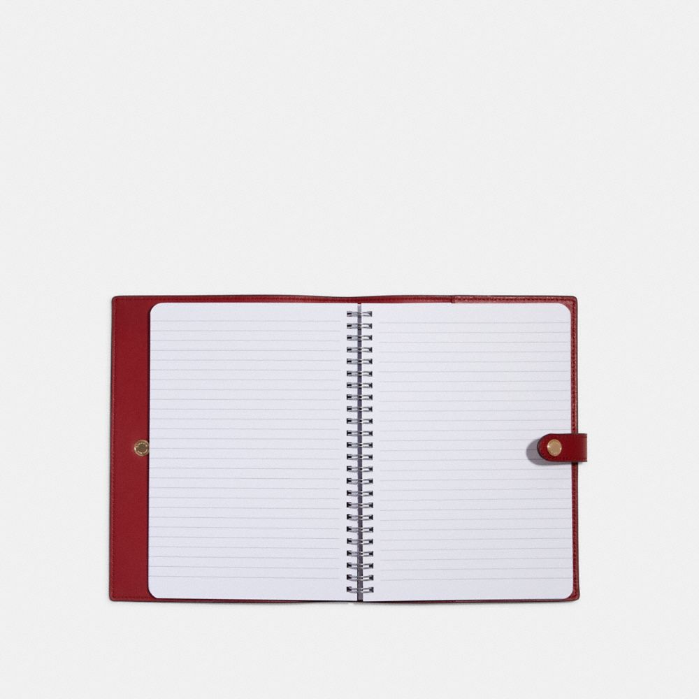 Notebook With Diagonal Horse And Carriage Print