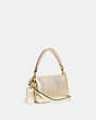 COACH®,PILLOW TABBY SHOULDER BAG 18,Smooth Leather,Mini,Brass/Metallic Soft Gold,Angle View