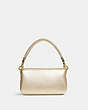 COACH®,PILLOW TABBY SHOULDER BAG 18,Smooth Leather,Mini,Brass/Metallic Soft Gold,Back View