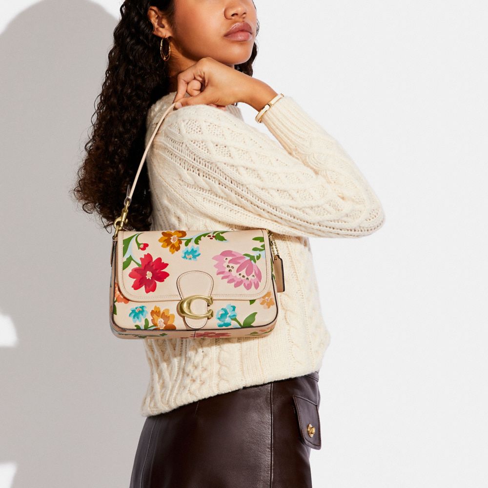 Coach tabby floral bag hot sale