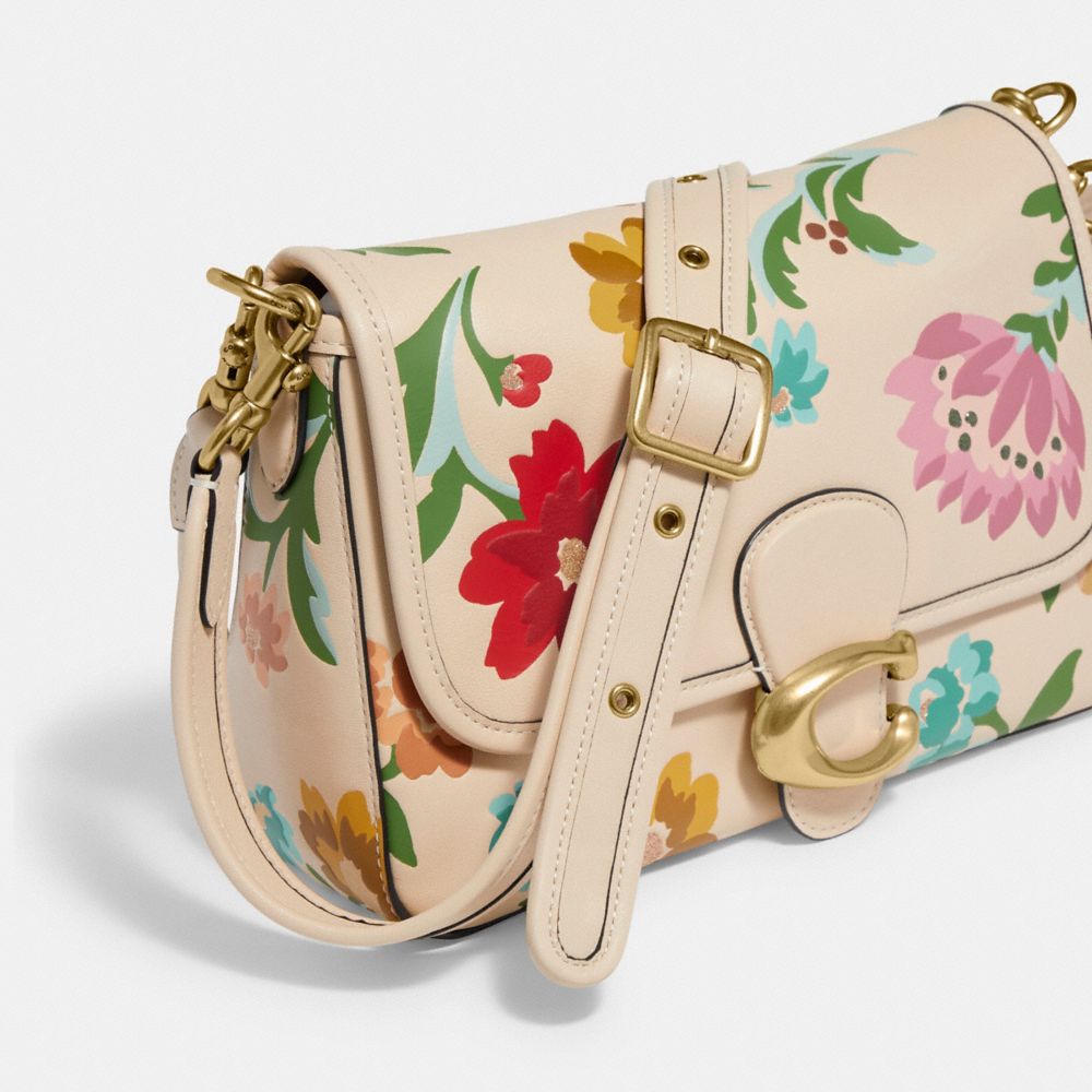 COACH Soft Tabby Shoulder Bag With Floral Bouquet Print