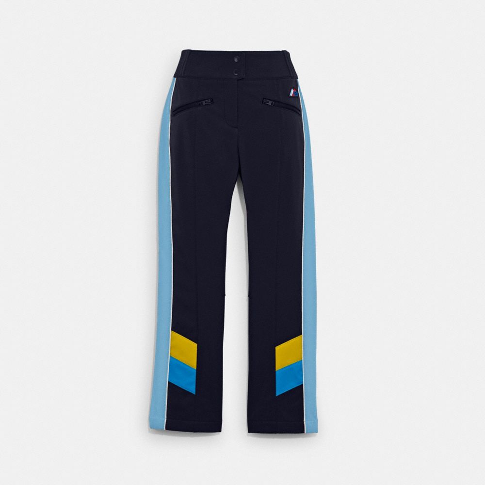 COACH®,PANTALON DE SKI,Polyester,Bleu marine,Front View