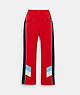 COACH®,SKI PANTS,Polyester,Red,Front View