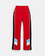 COACH®,SKI PANTS,Polyester,Red,Front View
