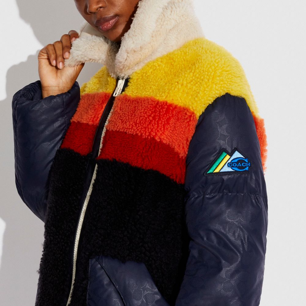 COACH®,Light Puffer Coat,,Detail View