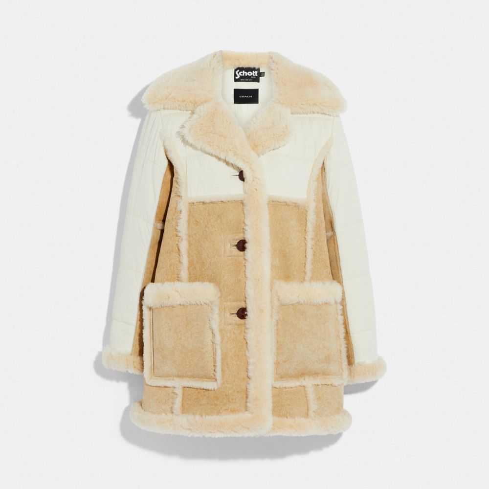 Coach sales sheepskin coat