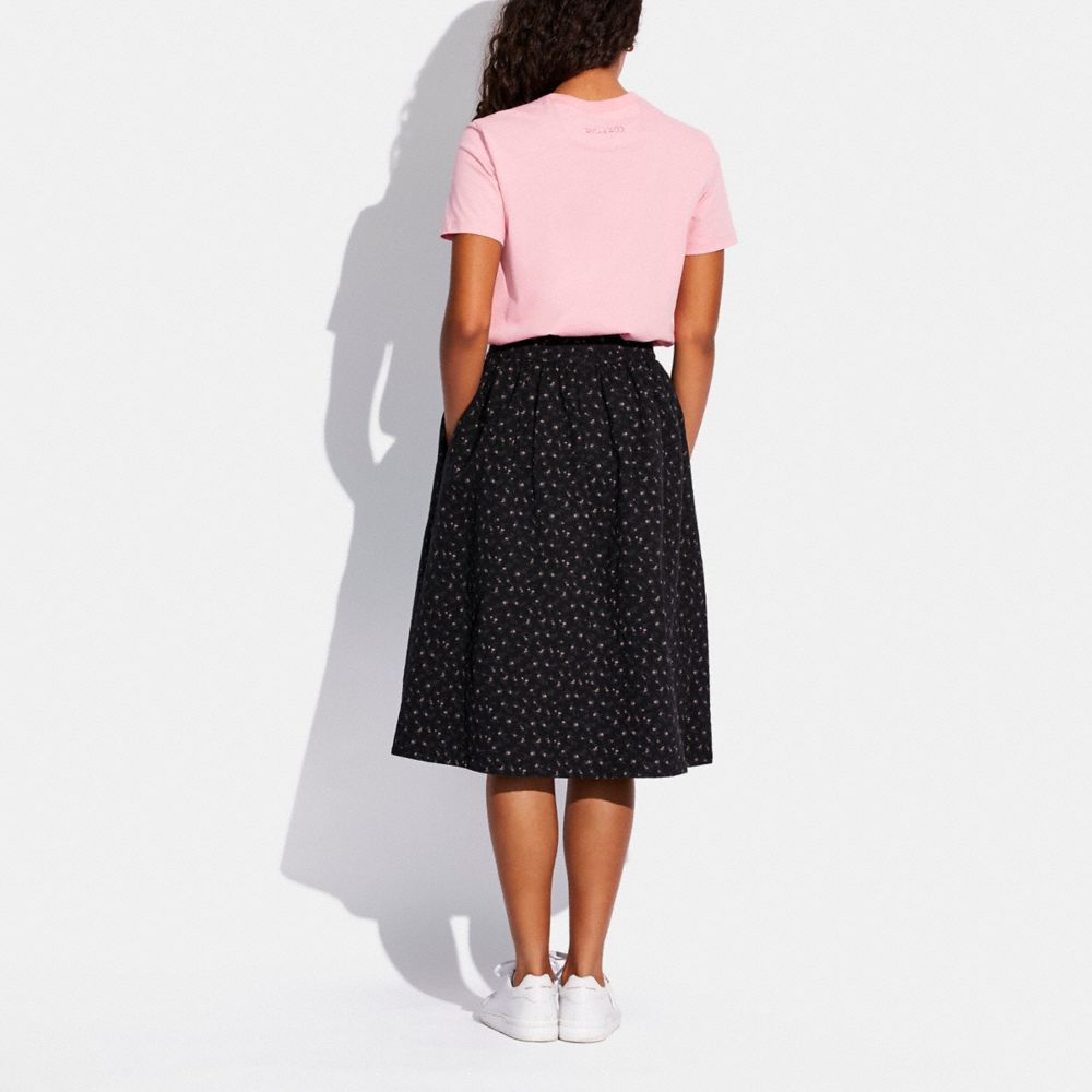 Quilted Dirndl Skirt In Organic Cotton