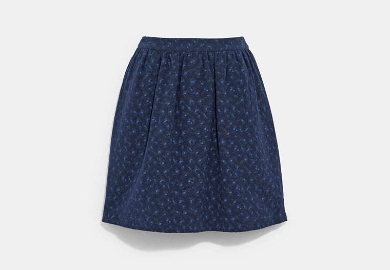 Mini Quilted Skirt In Organic Cotton