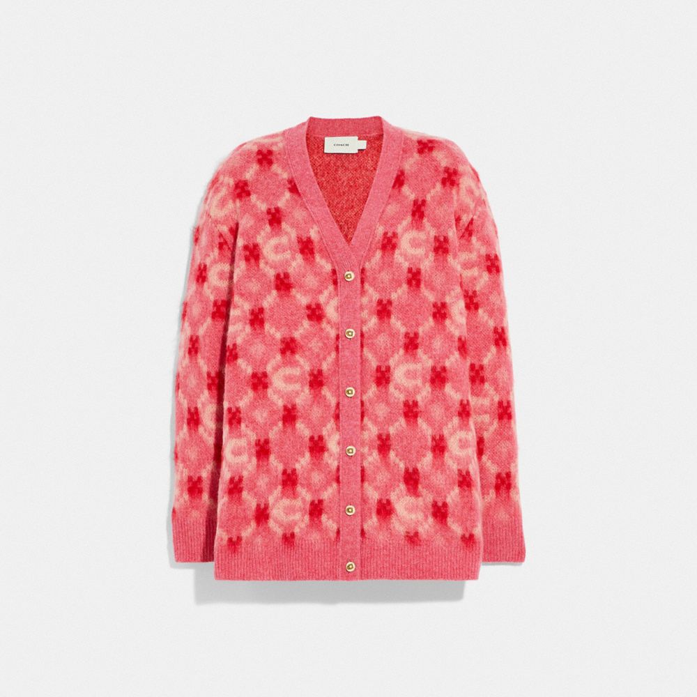 COACH®,Lunar New Year Cardigan,,Front View