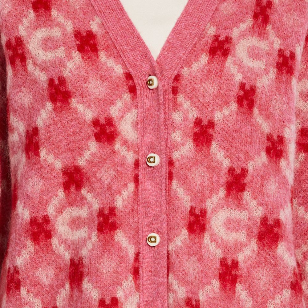 COACH®,Lunar New Year Cardigan,,Detail View