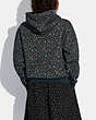 COACH®,EMBROIDERED HORSE AND CARRIAGE HOODIE IN ORGANIC COTTON,cotton,Black,Scale View