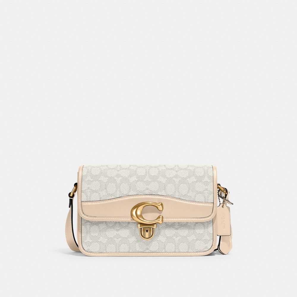 Coach Borsa A Tracolla Studio In Jacquard Signature