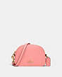COACH®,MINI SERENA CROSSBODY,Pebbled Leather,Mini,Gold/Candy Pink,Front View