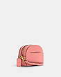 COACH®,MINI SERENA CROSSBODY,Pebbled Leather,Mini,Gold/Candy Pink,Angle View