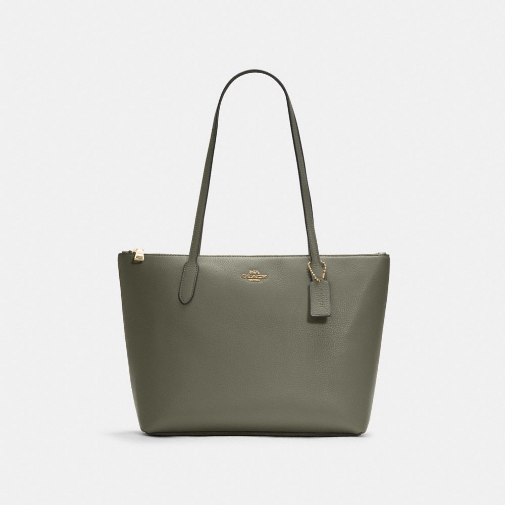 Coach Outlet Zip Top Tote - Green