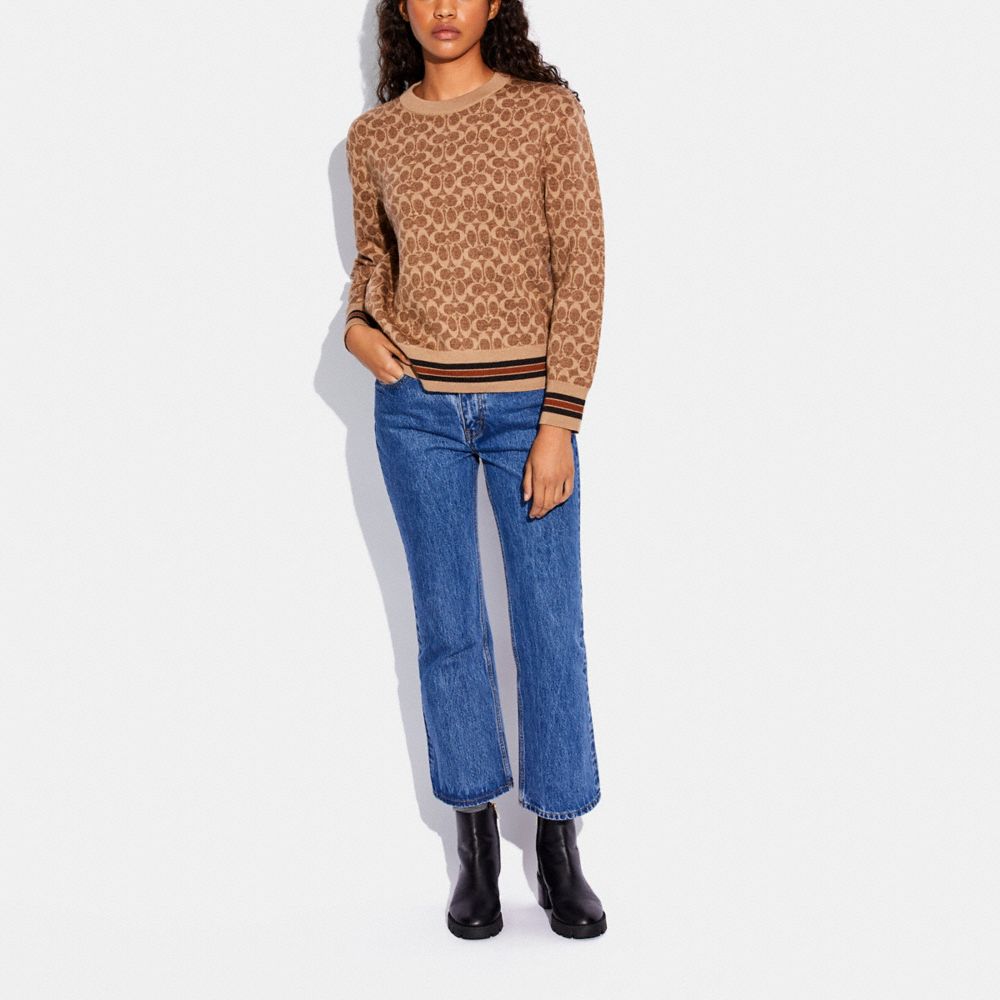 COACH®  Signature Sweater