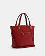 COACH®,KACEY SATCHEL IN COLORBLOCK WITH HEART CHARM,Gold/1941 Red Multi,Angle View