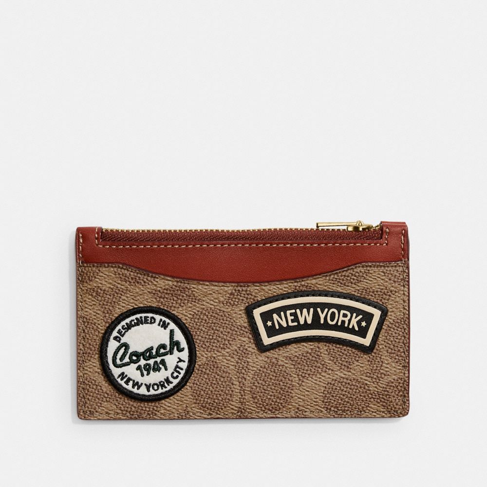 Coach new york card holder hot sale