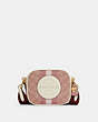 Mini Dempsey Camera Bag In Signature Jacquard With Coach Patch And Heart Charm
