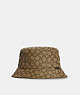 COACH®,BUCKET HAT IN SIGNATURE JACQUARD,cotton,Khaki,Front View