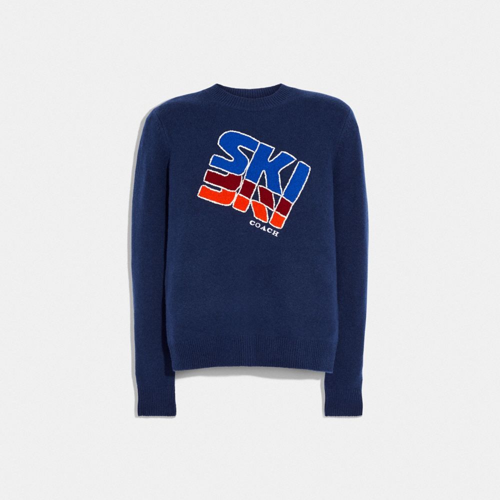 Ski Intarsia Sweater In Recycled Wool And Recycled Cashmere