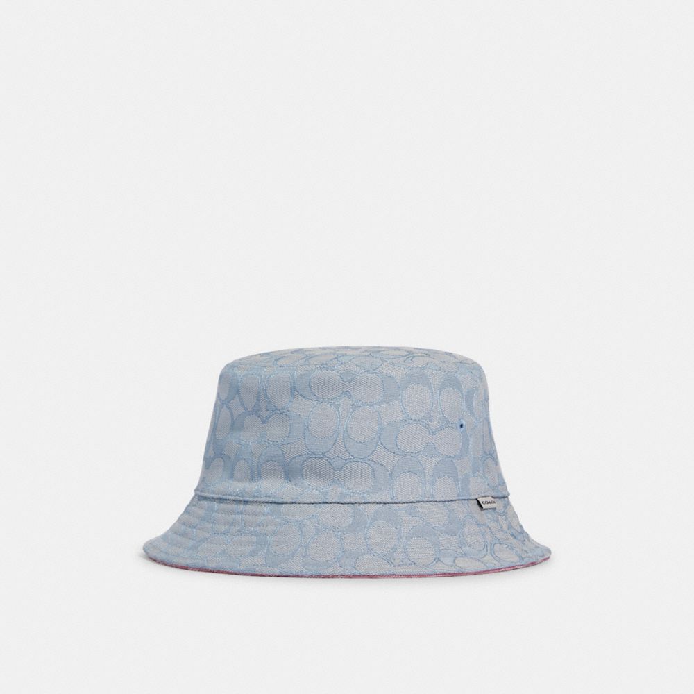 Reversible Bucket Hat In Signature Jacquard