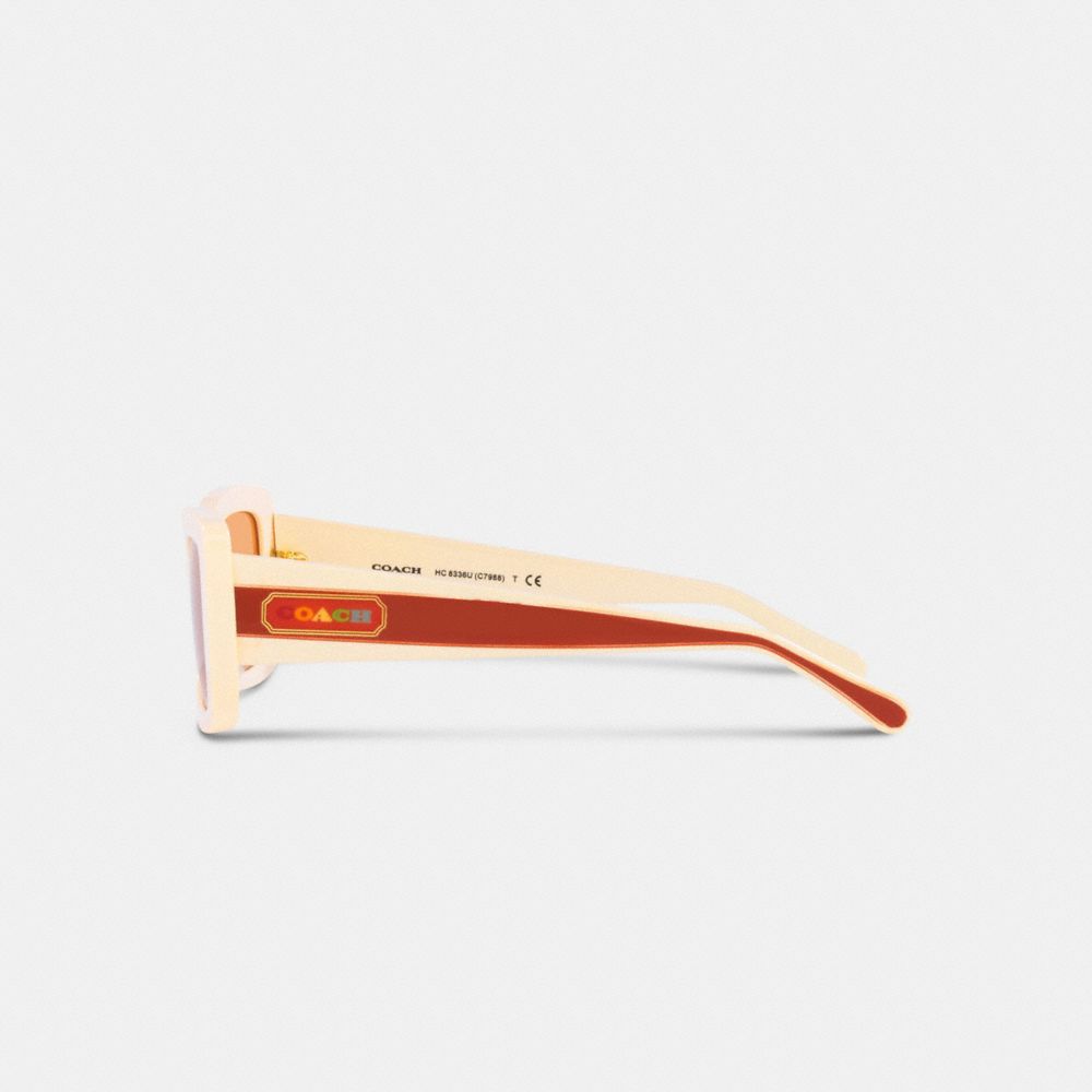 公式】COACH – コーチ | バッジ レクタングル フレーム サングラス