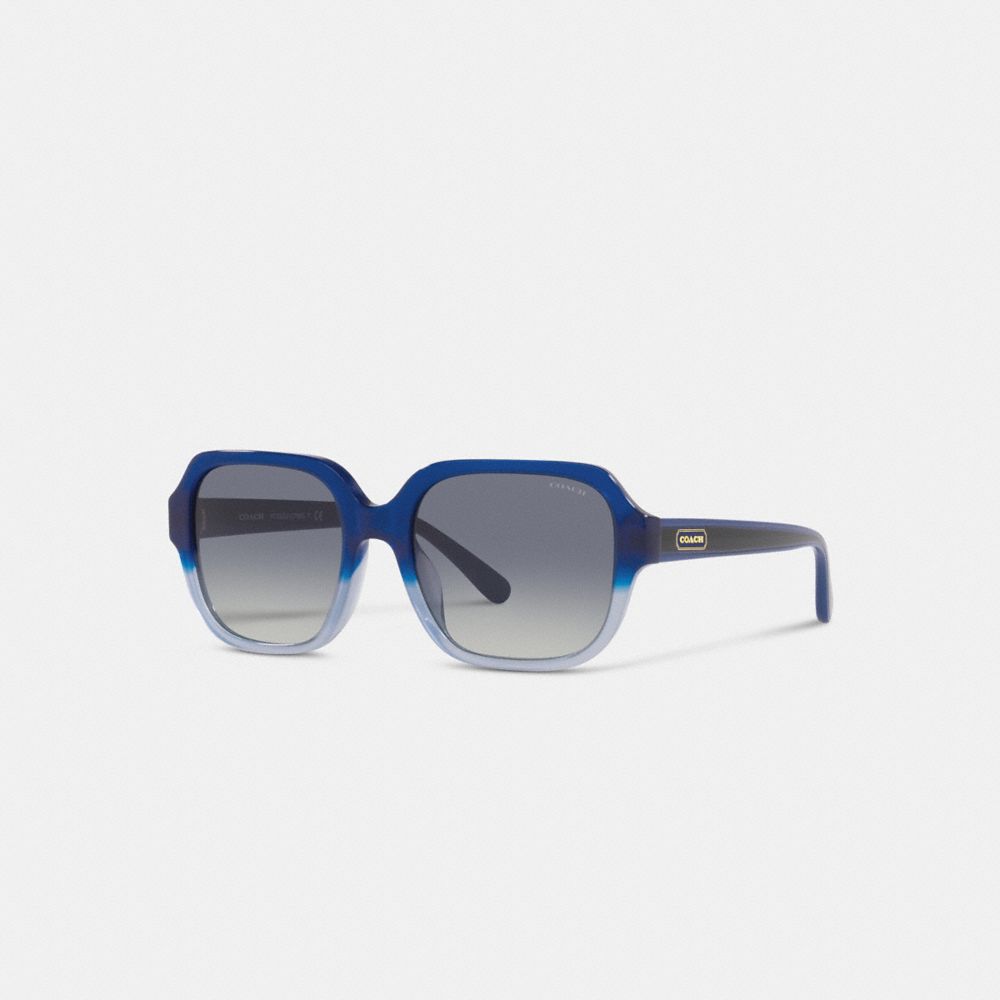 Square blue sunglasses