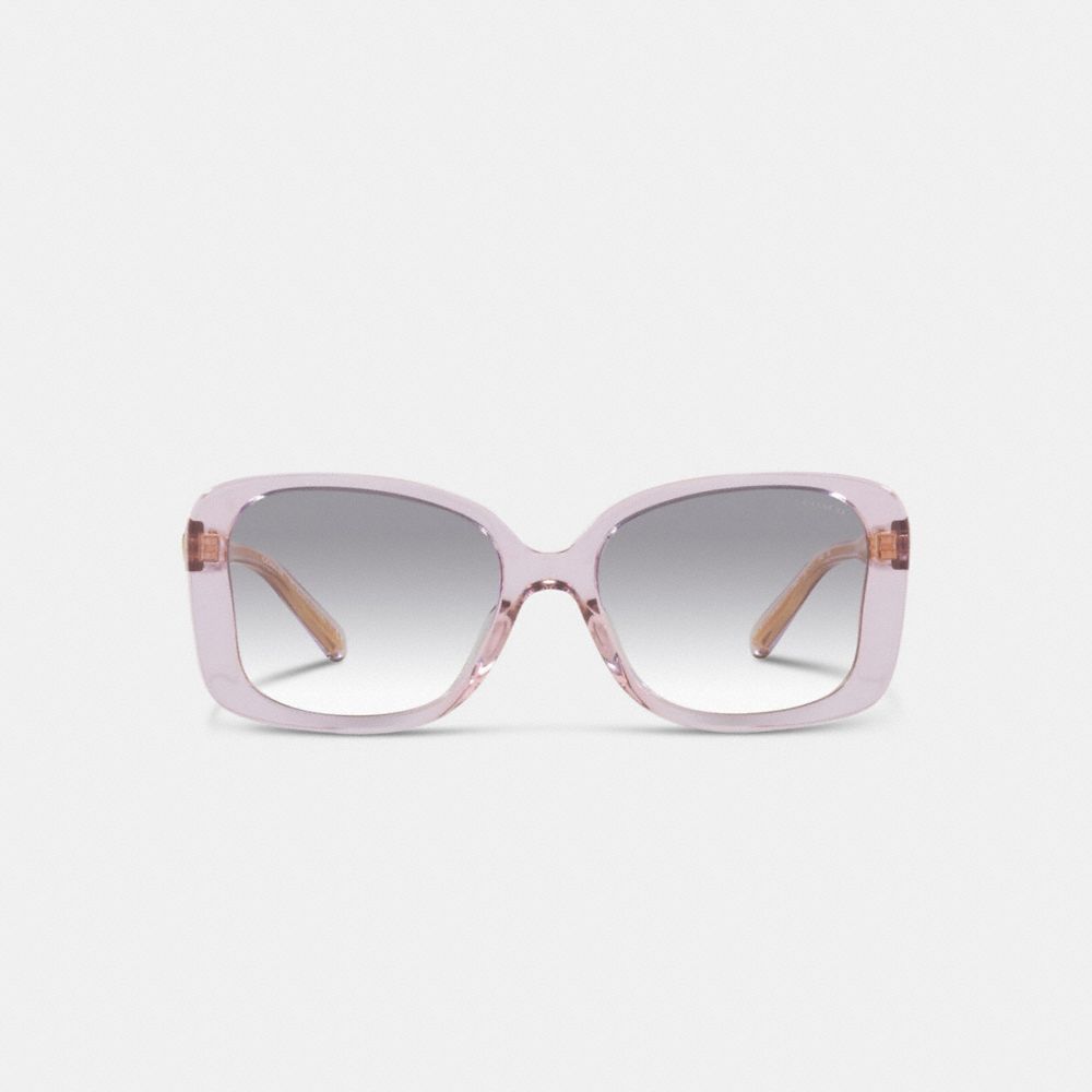 Butterfly Rectangle Embedded Signature Sunglasses