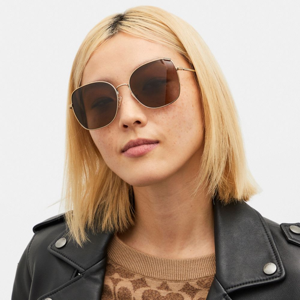 Metal Square Sunglasses