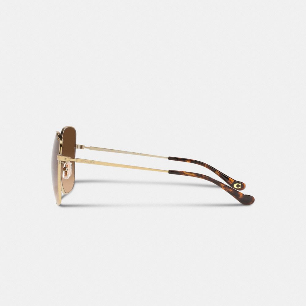 COACH®  Metal Square Sunglasses