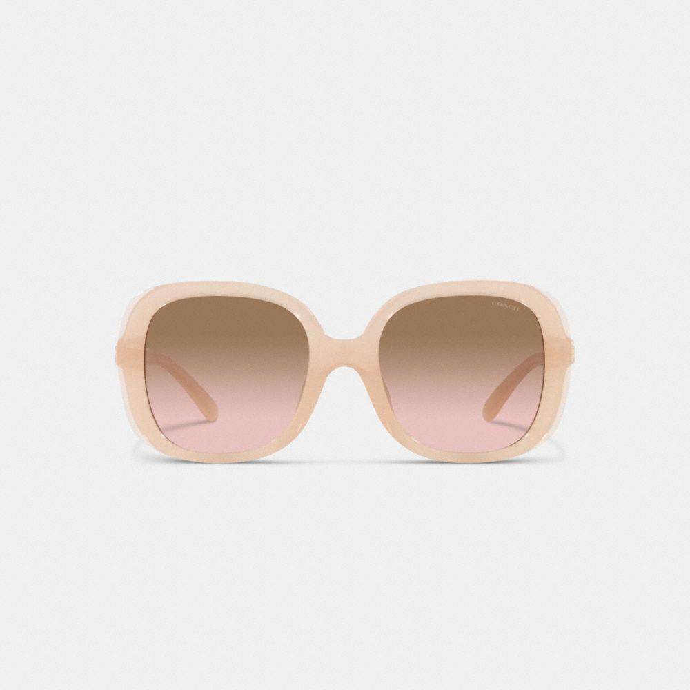 COACH®  Wildflower Metal Cat Eye Sunglasses