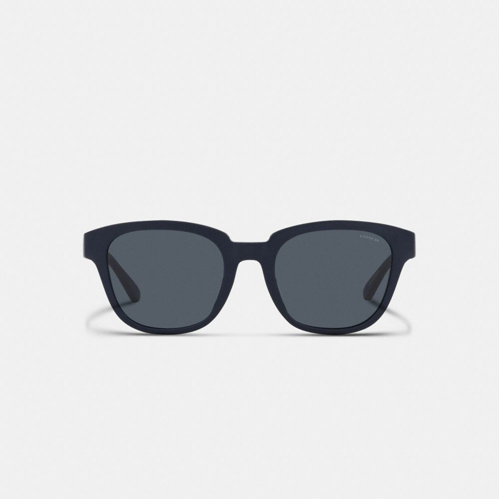 COACH®,ROUND SUNGLASSES,Matte Navy,Inside View,Top View