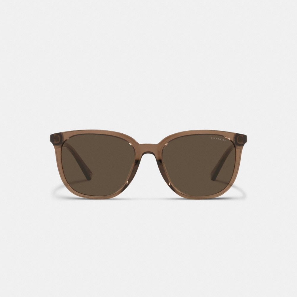 COACH®  Signature Chain Round Sunglasses