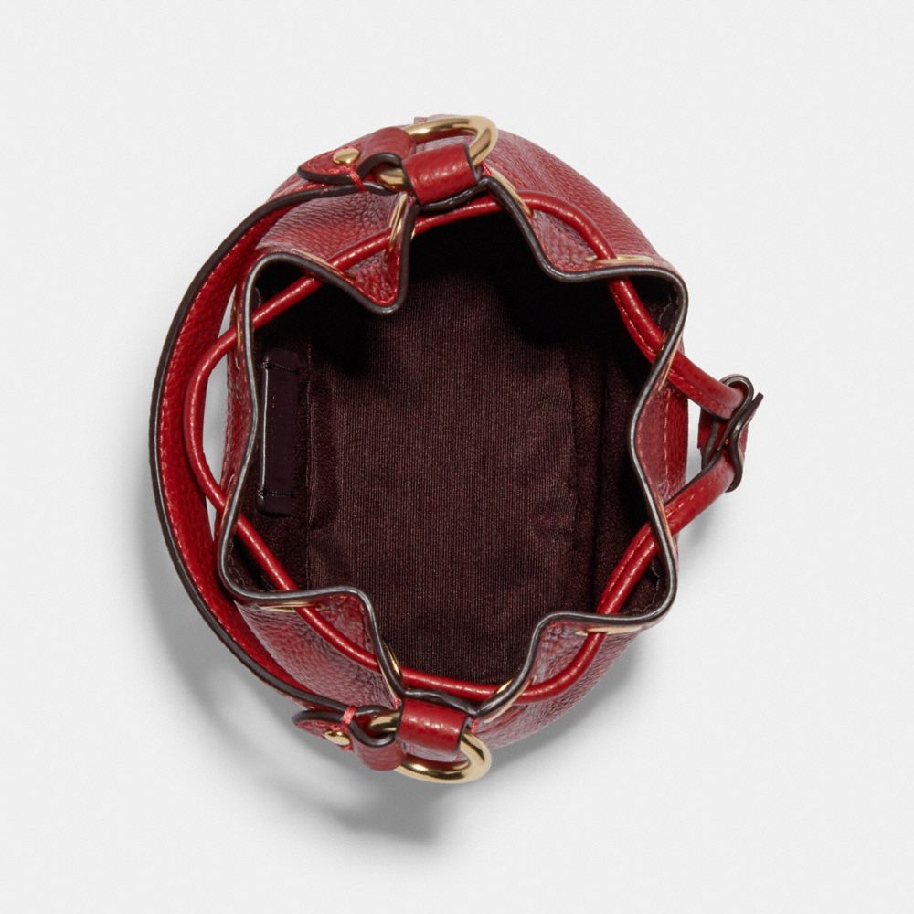 Dempsey Bucket Bag 15 With Coach Patch And Heart Charm