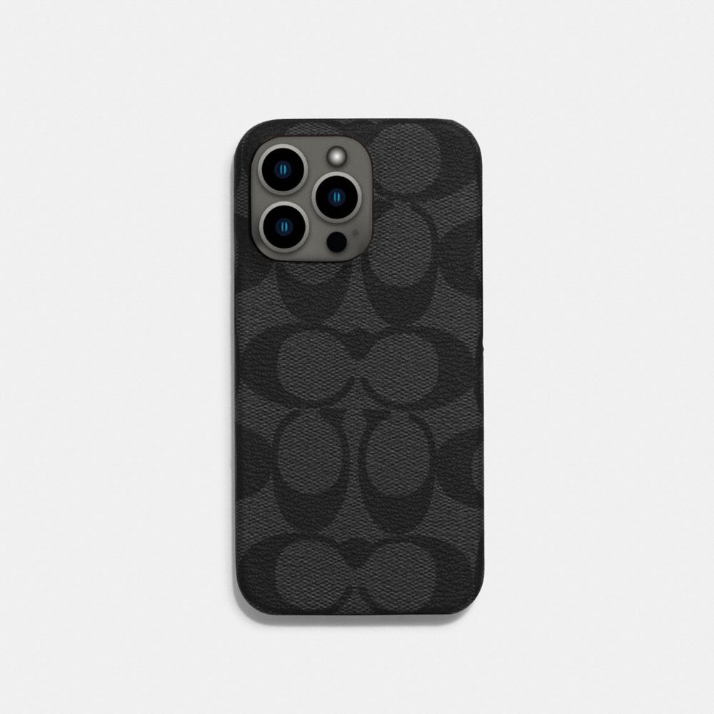 COACH® | Iphone 13 Pro Case In Signature Canvas