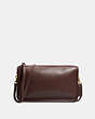 COACH®,VINTAGE BASIC BAG,Smooth Leather,Brass/Mahogany,Front View