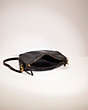 COACH®,VINTAGE LARGE SWINGER BAG,Smooth Leather,Brass/Black,Inside View,Top View