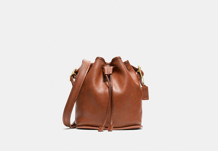 COACH®,VINTAGE LULAS LEGACY BAG,Glovetanned Leather,Brass/British Tan,Front View