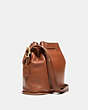 COACH®,VINTAGE LULAS LEGACY BAG,Glovetanned Leather,Brass/British Tan,Angle View