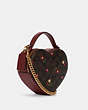 Heart Crossbody In Signature Canvas With Heart Petal Print