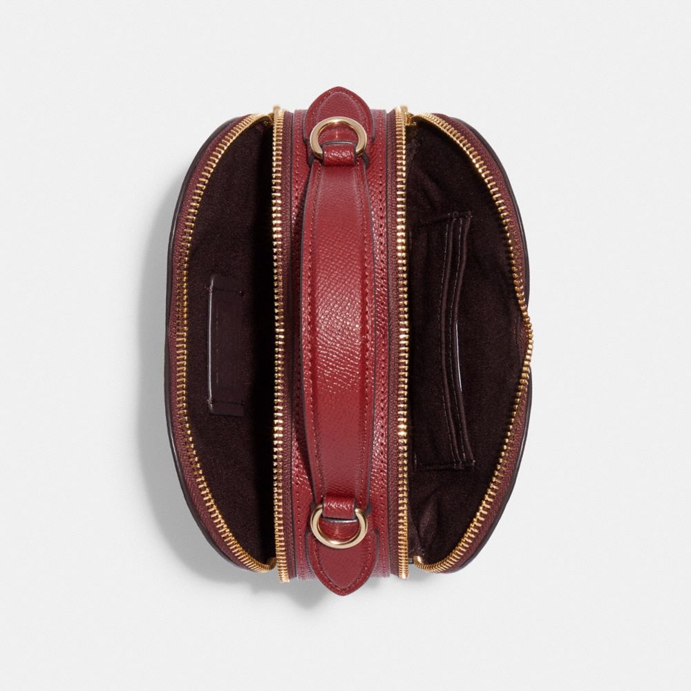 Heart Crossbody In Signature Canvas With Heart Petal Print