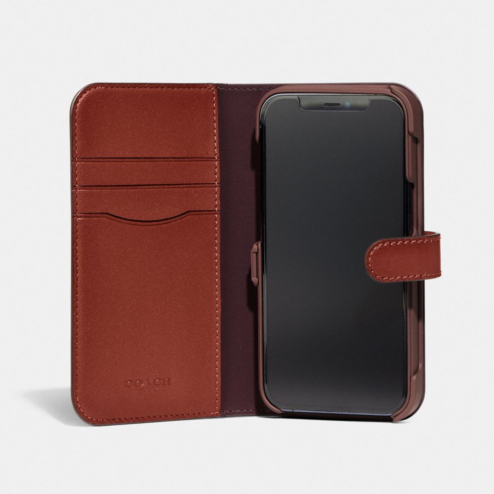 Iphone 6 wallet discount case leather coach