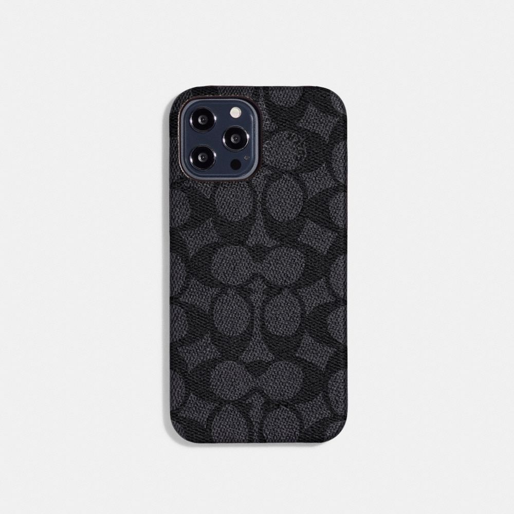 COACH® | Iphone 13 Pro Max Case In Signature Canvas