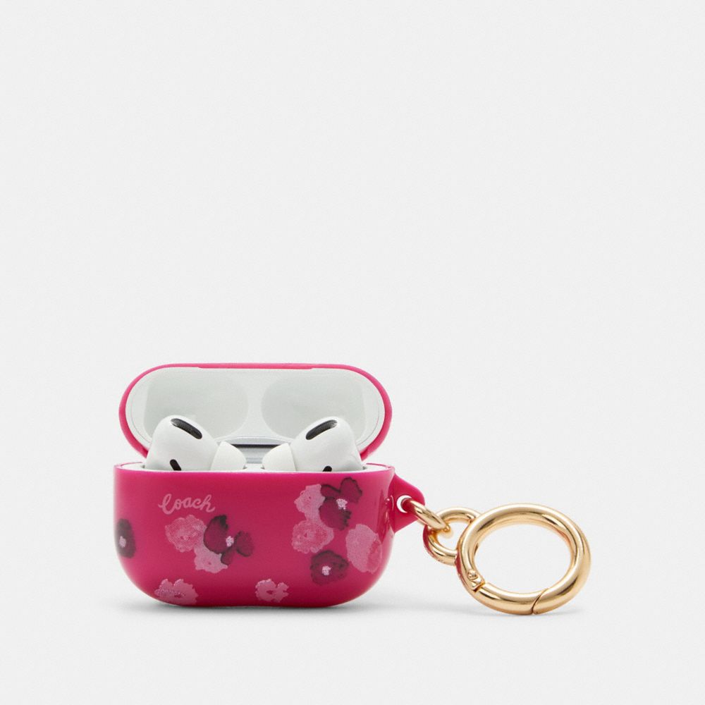 Chanel Pink Quilted Airpods Pro Case w/Chain