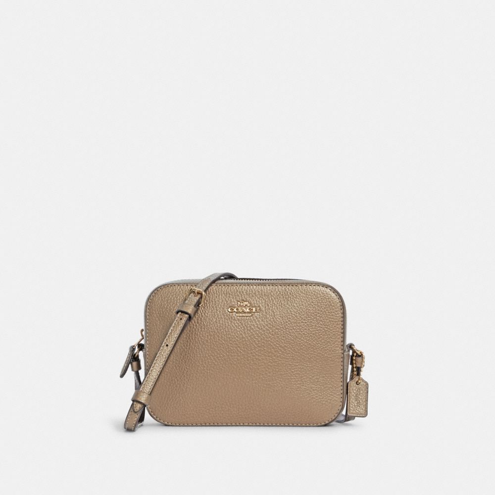 Coach metallic 2025 camera bag