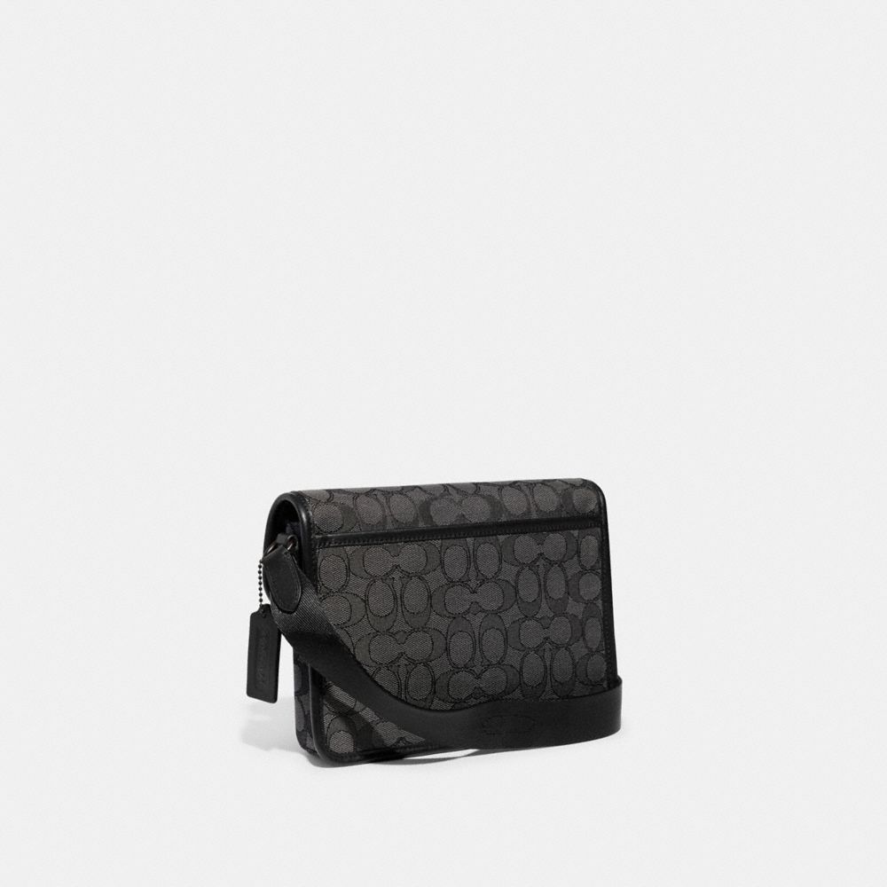 COACH®,League Hybrid Crossbody In Signature Jacquard,,Angle View